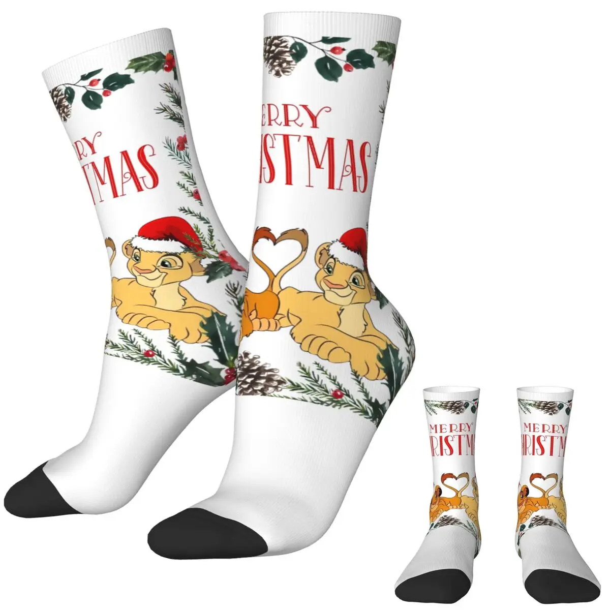 Рождественские носки Simba King Lion, новинка, мужские мягкие дышащие спортивные носки на открытом воздухе, осенние нескользящие носки с графическим рисунком
Рождественские носки Simba King Lion, новинка, мужские мягкие дышащие спортивные носки на открытом воздухе, осенние нескользящие носки с графическим рисунком