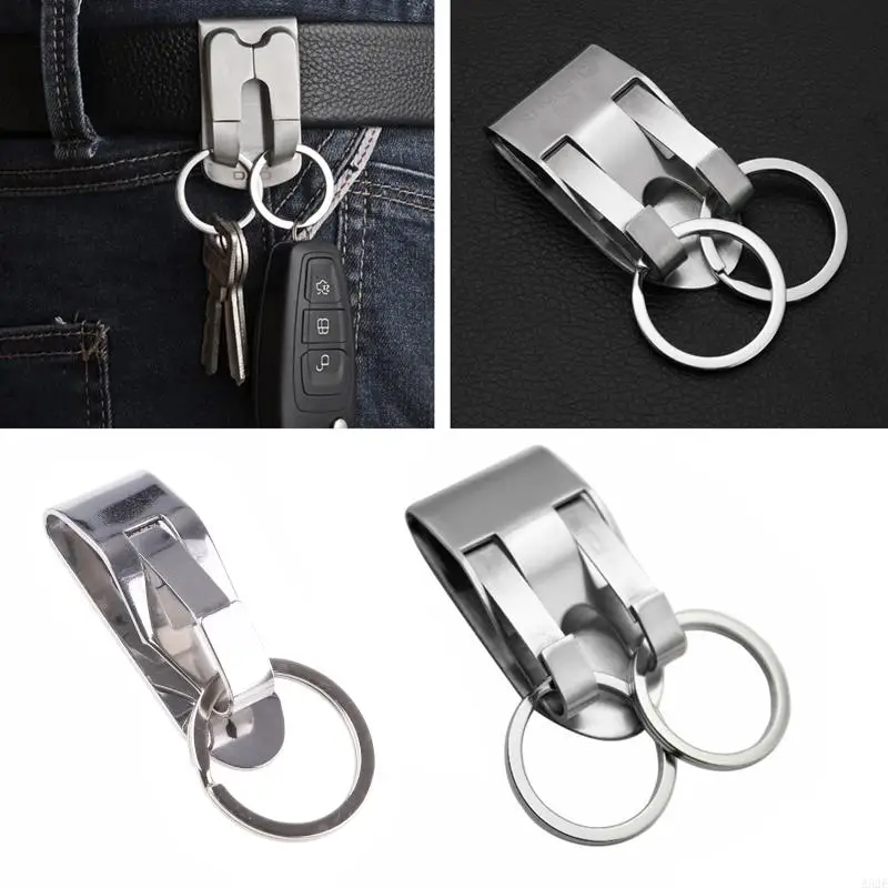 A52E Security Belt Clip-on for Key Chain Double/ Single Ring with Detachable Keyring Multitools for Unisex Home Office Suppli
A52E Security Belt Clip-on for Key Chain Double/ Single Ring with Detachable Keyring Multitools for Unisex Home Office Suppli