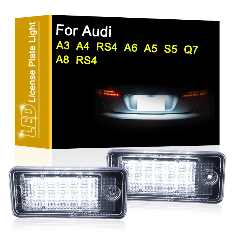 12V LED Number Plate Lamp For Audi A3/S3 A4/S4 RS4/B7 A6/S6 A5 S5 Q7 A8/S8 RS4 White License Plate Light Assembly
12V LED Number Plate Lamp For Audi A3/S3 A4/S4 RS4/B7 A6/S6 A5 S5 Q7 A8/S8 RS4 White License Plate Light Assembly