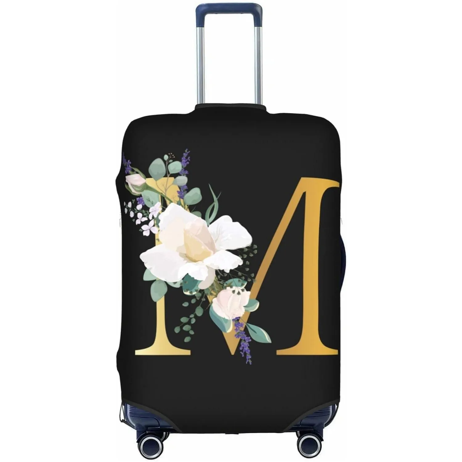 Flower Lette M Black Luggage Cover Elastic Washable Stretch Suitcase Protector Anti-Scratch Travel Suitcase Cover for Kid Adult
Flower Lette M Black Luggage Cover Elastic Washable Stretch Suitcase Protector Anti-Scratch Travel Suitcase Cover for Kid Adult