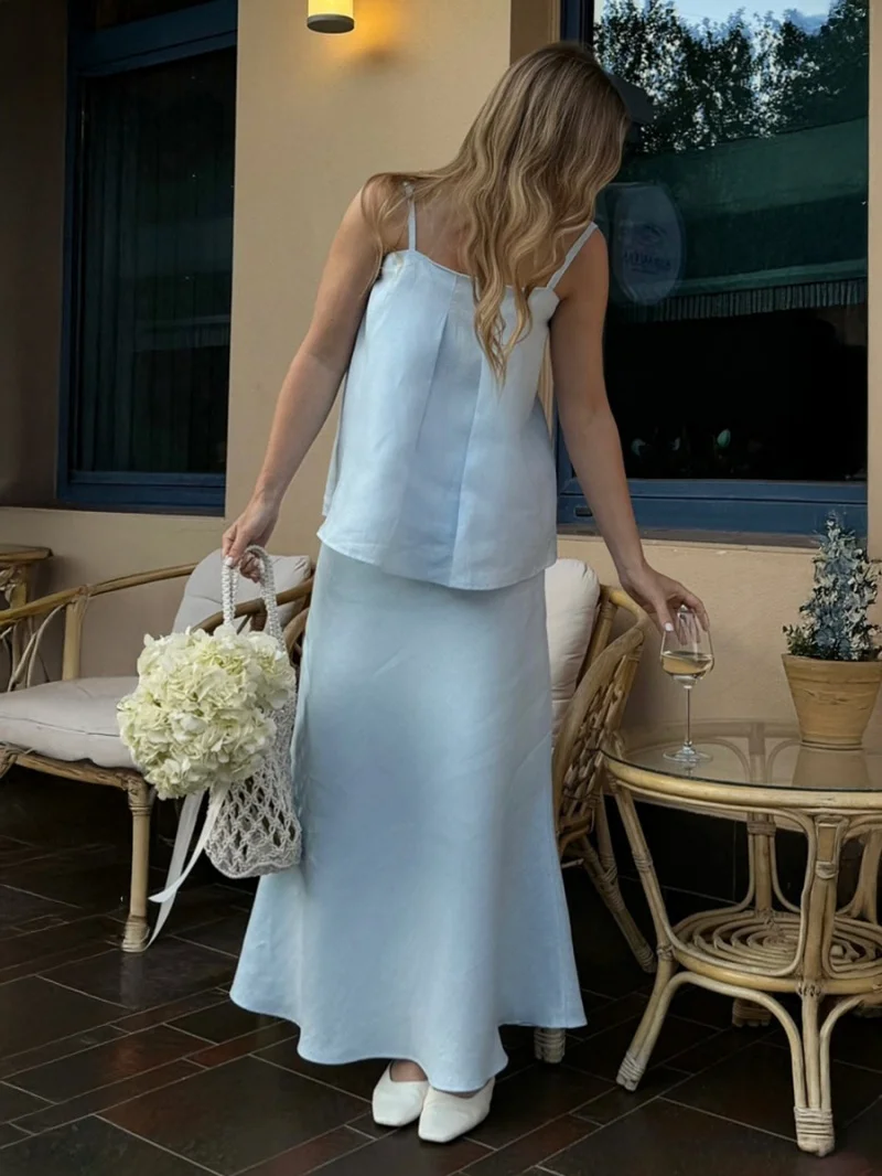 Fashion Cotton 2 Piece Sets Women Outfit Summer Clothing Women 2026 Camisole Top Mermaid Skirt Suit Elegant Two Piece Dress Sets
Fashion Cotton 2 Piece Sets Women Outfit Summer Clothing Women 2026 Camisole Top Mermaid Skirt Suit Elegant Two Piece Dress Sets