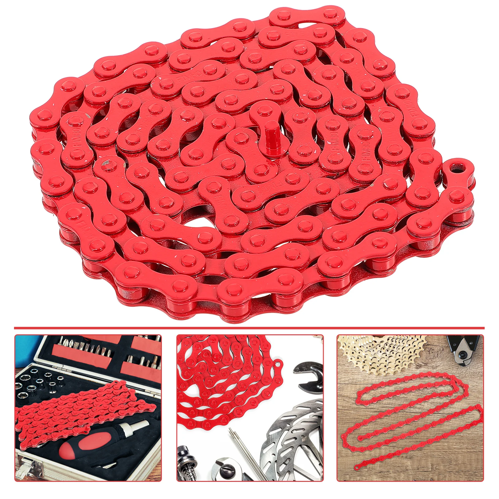 Red Orange Steel Bicycle Replacement for Mountain Single Speed Durable Replacement Mountain Professional Bike Chain Cycling
Red Orange Steel Bicycle Replacement for Mountain Single Speed Durable Replacement Mountain Professional Bike Chain Cycling