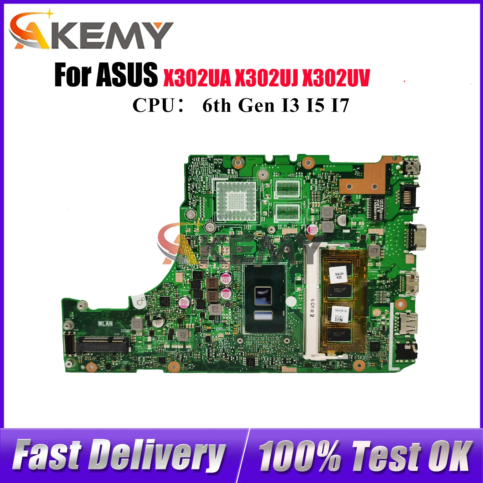X302UA Материнская плата для ноутбука ASUS VivoBook X302U X302UA X302UJ X302UV Материнская плата для ноутбука с процессором I3 I5 I7 100% tests OK stk
X302UA Материнская плата для ноутбука ASUS VivoBook X302U X302UA X302UJ X302UV Материнская плата для ноутбука с процессором I3 I5 I7 100% tests OK stk