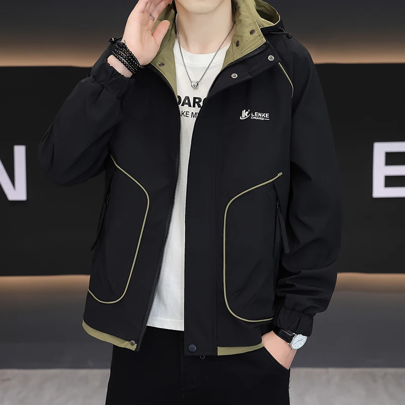 Casual Men's Jaet Outdoor Faionable Spring Autumn New Sle Trendy Workwear Coat Haome Leisure Top Outdoor Trendy Bran...
Casual Men's Jaet Outdoor Faionable Spring Autumn New Sle Trendy Workwear Coat Haome Leisure Top Outdoor Trendy Bran...