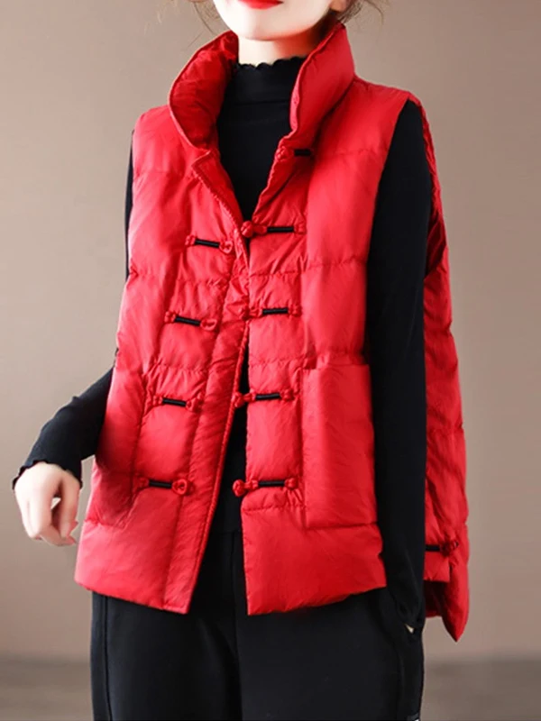 Thickened Cotton Women's Jacket Autumn Winter Outerwear Retro Button Design Quilted Vest Overcoat for plus Size Fashion
Thickened Cotton Women's Jacket Autumn Winter Outerwear Retro Button Design Quilted Vest Overcoat for plus Size Fashion