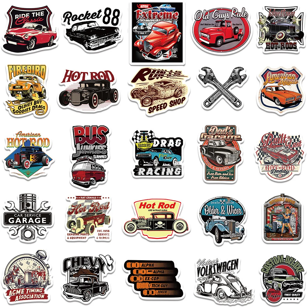 10/30/50pcs Cool Cartoon Modified Vintage Car Stickers Retro Waterproof Graffiti Sticker Phone Motorcycle Notebook Decals Pack
10/30/50pcs Cool Cartoon Modified Vintage Car Stickers Retro Waterproof Graffiti Sticker Phone Motorcycle Notebook Decals Pack