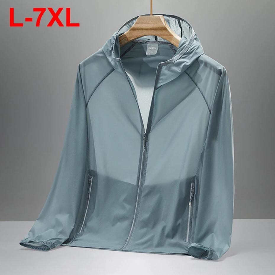 7XL Plus Size Men's Summer Jackets Lightweight Hooded Jackets Thin Sum Protection Windbreaker Man Big Size 6XL Jackets
7XL Plus Size Men's Summer Jackets Lightweight Hooded Jackets Thin Sum Protection Windbreaker Man Big Size 6XL Jackets