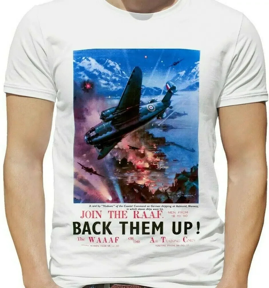 Royal Australian Air Force Propaganda T-Shirt "BACK THEM UP!", RAAF WW2 Shirt Summer Cotton Short Sleeve O-Neck tshirt Men's
Royal Australian Air Force Propaganda T-Shirt "BACK THEM UP!", RAAF WW2 Shirt Summer Cotton Short Sleeve O-Neck tshirt Men's