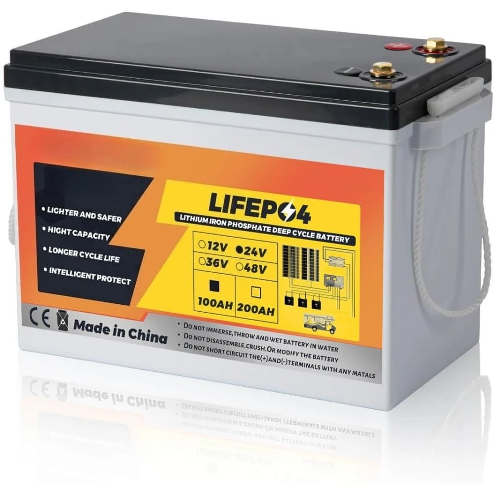 24V Lithium Battery 100AH Lifepo4 Battery Built-in 100A BMS,Specialized for 24V Trolling Motors,UP to 8000 Deep Cycle,Perfect
24V Lithium Battery 100AH Lifepo4 Battery Built-in 100A BMS,Specialized for 24V Trolling Motors,UP to 8000 Deep Cycle,Perfect