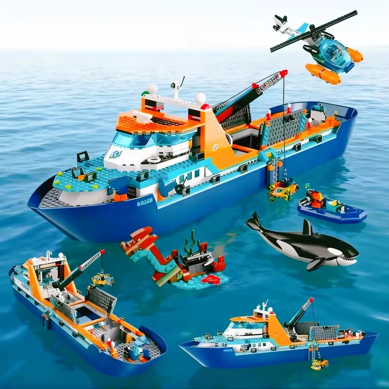 NEW 815PCS City Deep Sea Series 60368 Exploration Vessel Marine Arctic Home Decor Research Ship Building Block Toy Birthday Gift
NEW 815PCS City Deep Sea Series 60368 Exploration Vessel Marine Arctic Home Decor Research Ship Building Block Toy Birthday Gift