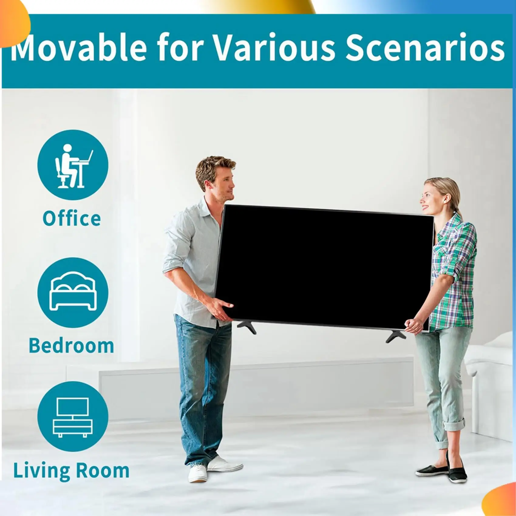 B48A 2X TV Stand For TV Legs TV Stand Legs For 49 50 55Inch TV 50UM7300AUE 50UK6300BUB 50UK6500AUA With Screw
B48A 2X TV Stand For TV Legs TV Stand Legs For 49 50 55Inch TV 50UM7300AUE 50UK6300BUB 50UK6500AUA With Screw