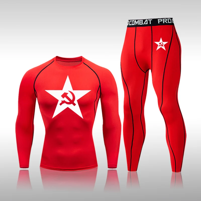 Mens MMA Rashgard Gym Clothing Compression Sets Tracksuit Quick Dry Sports Suits Men Fitness Workout Tights Jogging Running Set
Mens MMA Rashgard Gym Clothing Compression Sets Tracksuit Quick Dry Sports Suits Men Fitness Workout Tights Jogging Running Set