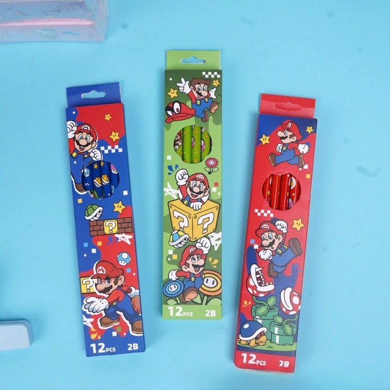 12 pack/box Cartoon Mario pencils 2B creative high-value student calligraphy practice wooden pencils small gift
12 pack/box Cartoon Mario pencils 2B creative high-value student calligraphy practice wooden pencils small gift