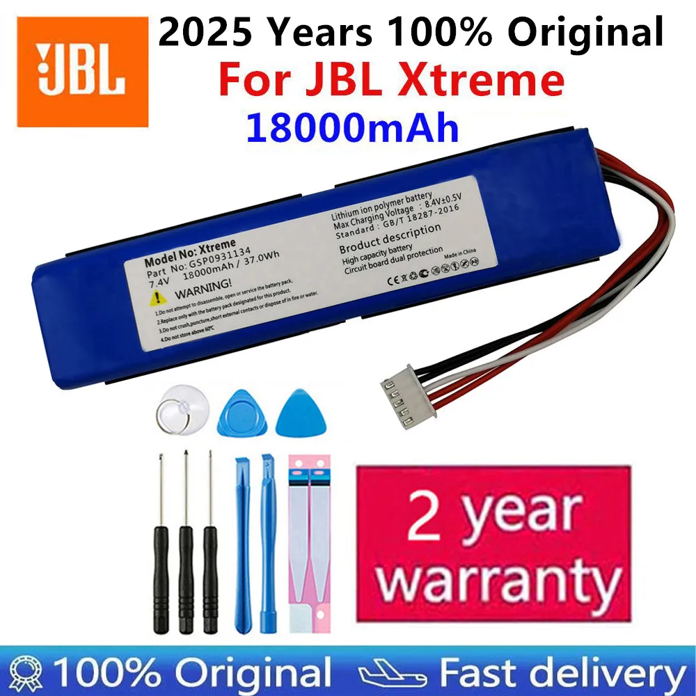 Original New 18000mAh Rechargeable Li-ion Battery GSP0931134 with Tools for JBL XTREME XTREME1 Bluetooth Speaker Batteries
Original New 18000mAh Rechargeable Li-ion Battery GSP0931134 with Tools for JBL XTREME XTREME1 Bluetooth Speaker Batteries