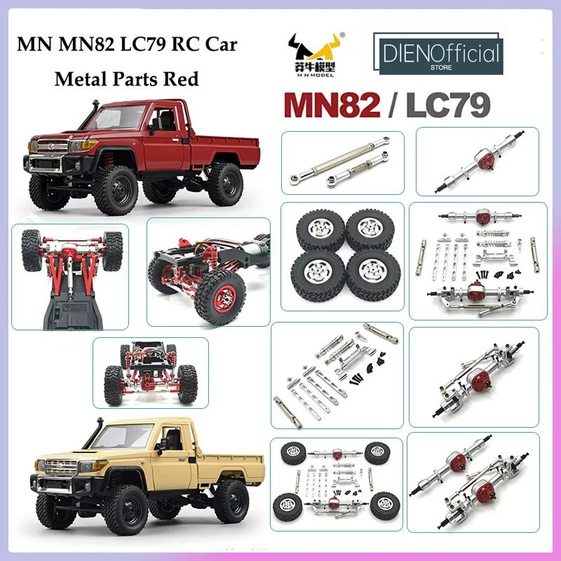 1/12 MN82 LC79 MN78 Red RC Car Parts Metal Silver Upgrade, Front and Rear Assemblies, Kit, for MN Model
1/12 MN82 LC79 MN78 Red RC Car Parts Metal Silver Upgrade, Front and Rear Assemblies, Kit, for MN Model