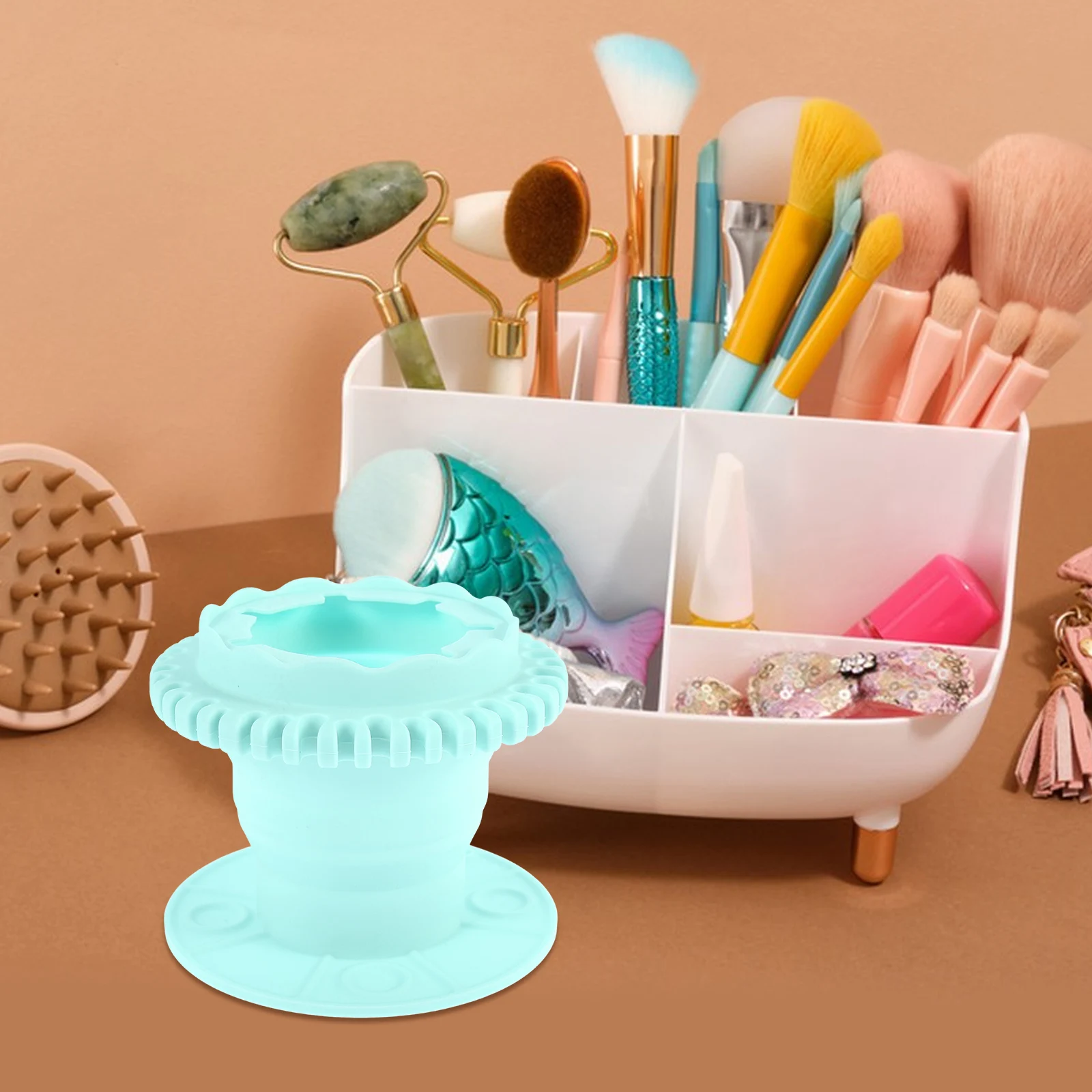 Beauty Brush Cleaner Folding Makeup Tool Bowl Cleaning Cup Foldable Paint Rinser Silica Gel Sponges
Beauty Brush Cleaner Folding Makeup Tool Bowl Cleaning Cup Foldable Paint Rinser Silica Gel Sponges
