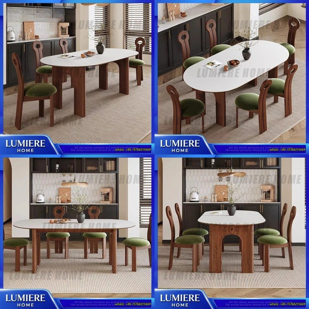 Solid Wood French Style Vintage Coffee Table Walnut Color Ash Wood Premium Stone Slab Living Room Furniture Oval Home Decor
Solid Wood French Style Vintage Coffee Table Walnut Color Ash Wood Premium Stone Slab Living Room Furniture Oval Home Decor