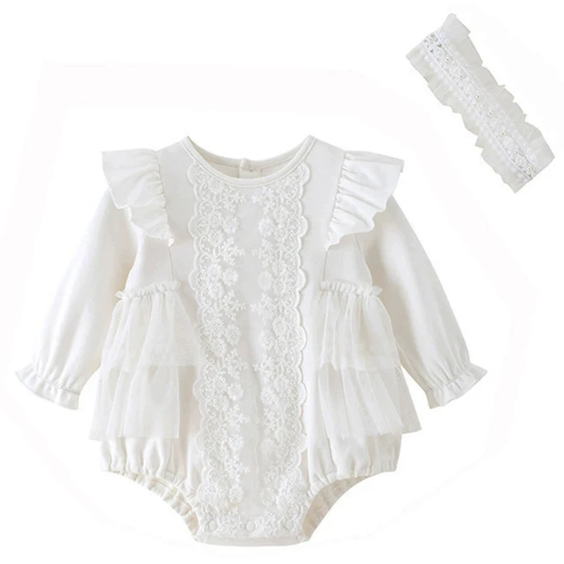 2Piece Spring Autumn Infant Girl Clothes Korean Cute Lace Cotton Long Sleeve Baby Romper Bodysuit+Hair Band Newborn Items BC1757
2Piece Spring Autumn Infant Girl Clothes Korean Cute Lace Cotton Long Sleeve Baby Romper Bodysuit+Hair Band Newborn Items BC1757