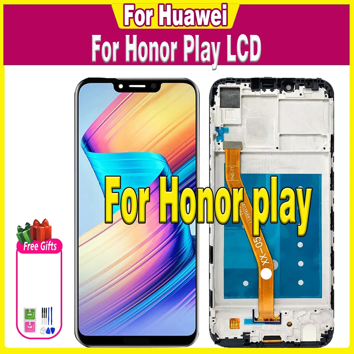 ЖК-дисплей 6,3 дюйма для Honor Play, цифровой преобразователь сменной панели с рамкой для Honor Play
ЖК-дисплей 6,3 дюйма для Honor Play, цифровой преобразователь сменной панели с рамкой для Honor Play