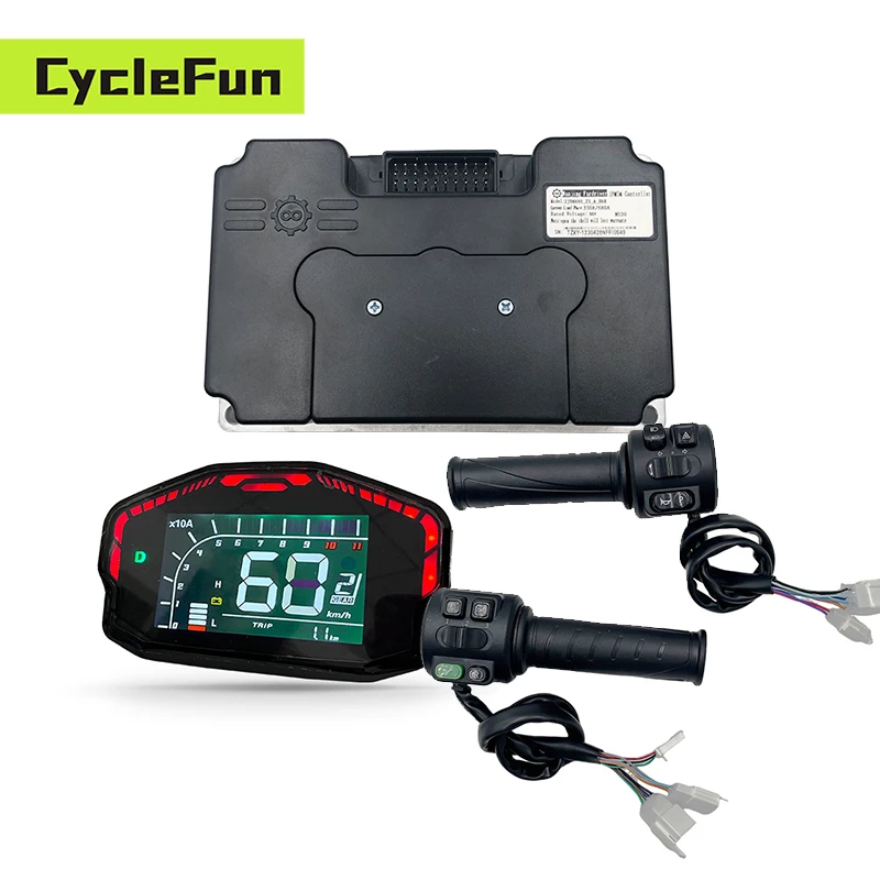 FarDriver ND72680 48V-72V DC 350A 3KW-6KW Controller With DKD Display And T08 Throttle For QS Motor Electric Scooter Motorcycles
FarDriver ND72680 48V-72V DC 350A 3KW-6KW Controller With DKD Display And T08 Throttle For QS Motor Electric Scooter Motorcycles