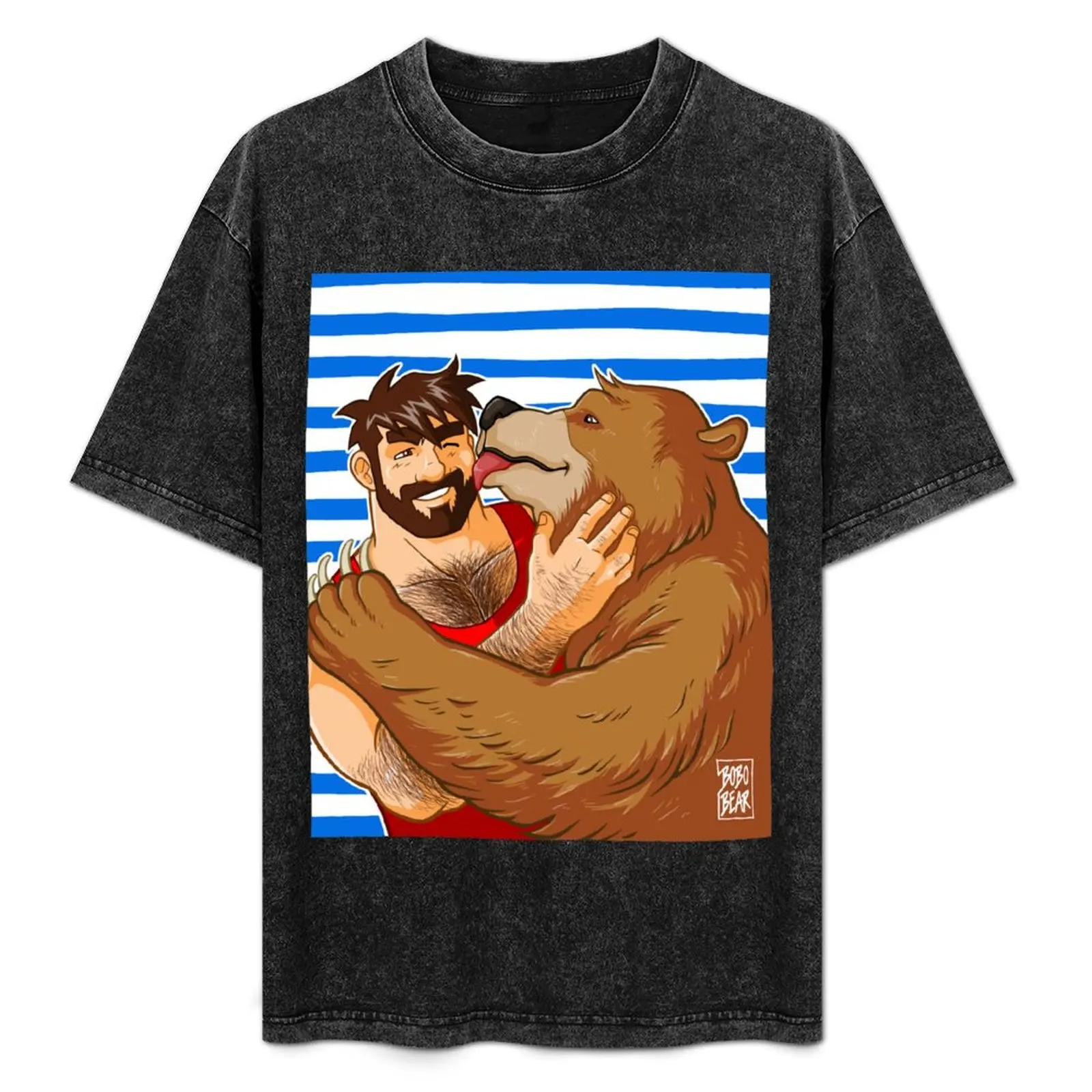 BEAR KISS - SAILOR STRIPES T-Shirt Functional Casual Short Sleeve Tee
BEAR KISS - SAILOR STRIPES T-Shirt Functional Casual Short Sleeve Tee