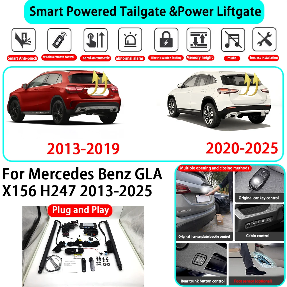 for Mercedes Benz GLA X156 H247 2013-2025 OEM Smart Automatic Powered Tailgate Electric Power Tailgate Lift Kit Key Close
for Mercedes Benz GLA X156 H247 2013-2025 OEM Smart Automatic Powered Tailgate Electric Power Tailgate Lift Kit Key Close 