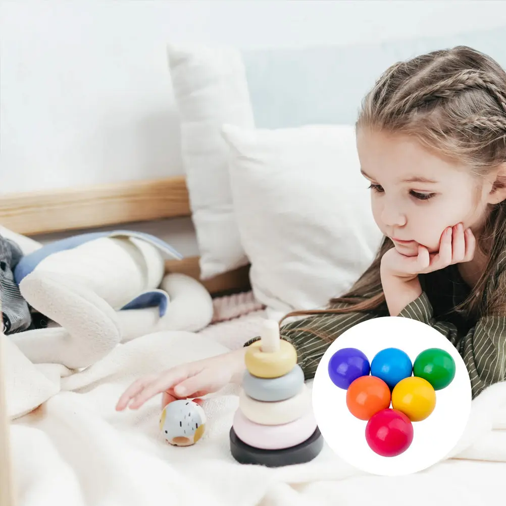 6Pcs Wooden Rainbow Ball Creative Educational Set Early Learning Development Brain Hand Eye Coordination Children Home Play
6Pcs Wooden Rainbow Ball Creative Educational Set Early Learning Development Brain Hand Eye Coordination Children Home Play