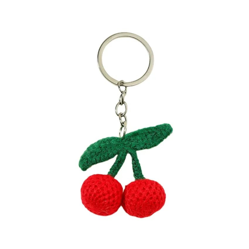 Knitted Cherry Pendant Mobile Phone Pendant Keychain Car Key Handmade Cherry Cute Bag Pendant Accessories Car decoration
Knitted Cherry Pendant Mobile Phone Pendant Keychain Car Key Handmade Cherry Cute Bag Pendant Accessories Car decoration