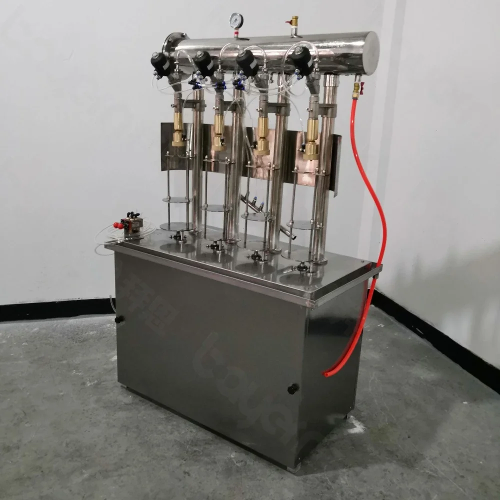 Semi Automatic 4 Heads Carbonated Drinks Sparkling Wine Beer Soda Liquid Isobar Can Filling Machine for Carbonated Beverage
Semi Automatic 4 Heads Carbonated Drinks Sparkling Wine Beer Soda Liquid Isobar Can Filling Machine for Carbonated Beverage