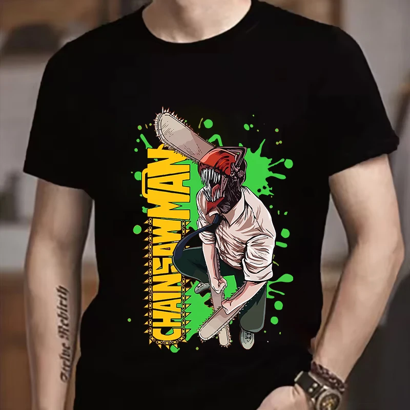 Chainsaw Man Men's T-shirt Boy Japanese Anime Cartoon Figure Short Sleeve Adult Trendy Cool Casual Homewear Tops Clothing Gifts
Chainsaw Man Men's T-shirt Boy Japanese Anime Cartoon Figure Short Sleeve Adult Trendy Cool Casual Homewear Tops Clothing Gifts