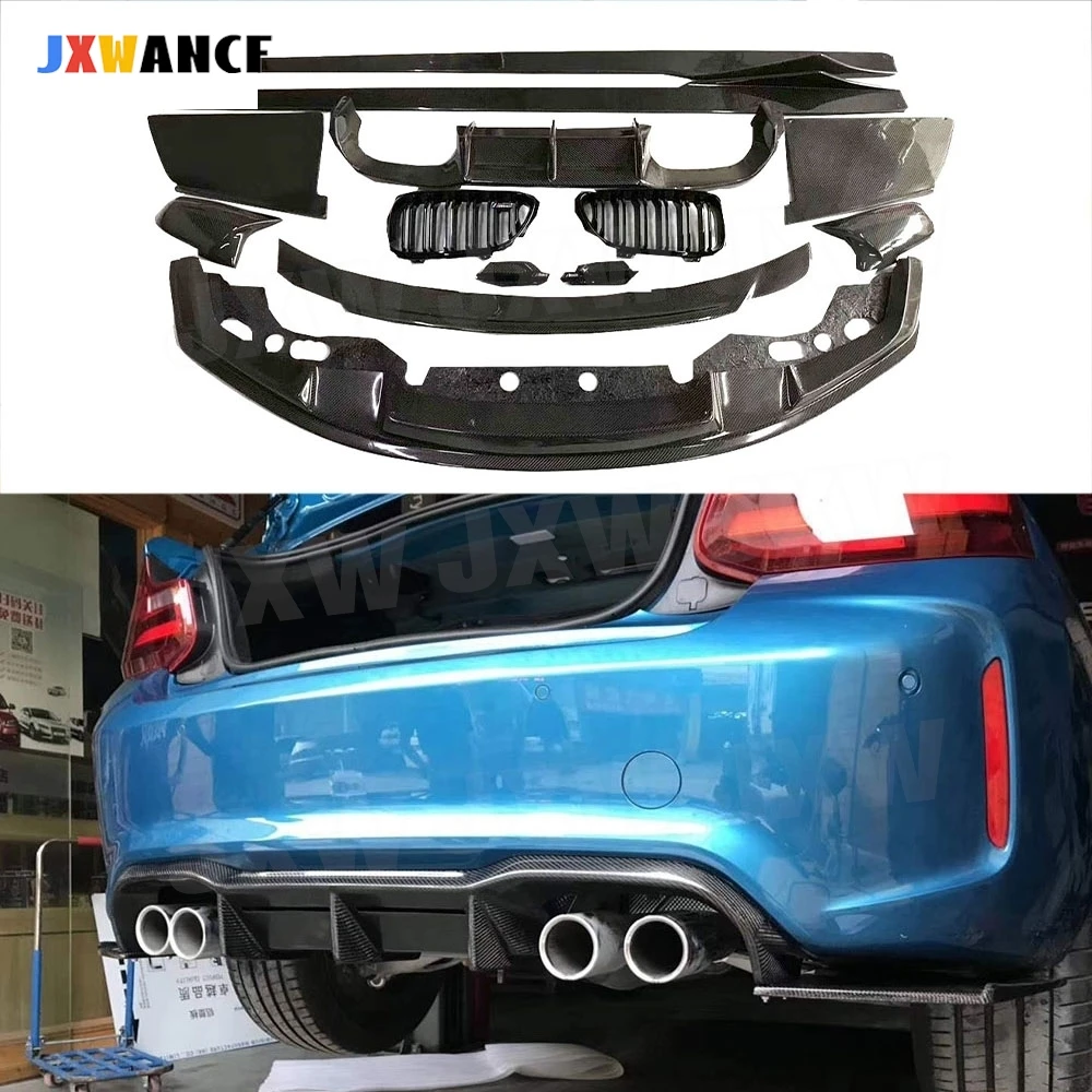 JXWANCF Carbon Fiber Front Lip Side Skirts Rear Diffuser Rear Spoiler Wing Bumper Grill Cover for BMW F87 M2 2015-2018 Car
JXWANCF Carbon Fiber Front Lip Side Skirts Rear Diffuser Rear Spoiler Wing Bumper Grill Cover for BMW F87 M2 2015-2018 Car