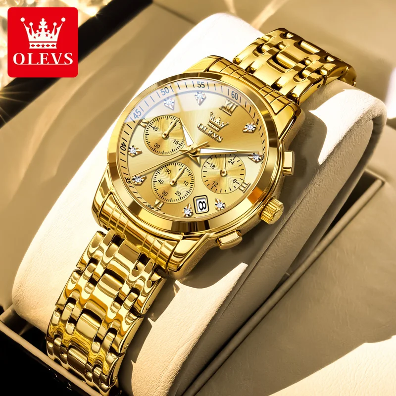 OLEVS 2858 New Women Watch Original Classic Diamond Scale Automatic Date Chronograph Luxury Brand Waterproof Women Quartz Watch
OLEVS 2858 New Women Watch Original Classic Diamond Scale Automatic Date Chronograph Luxury Brand Waterproof Women Quartz Watch
