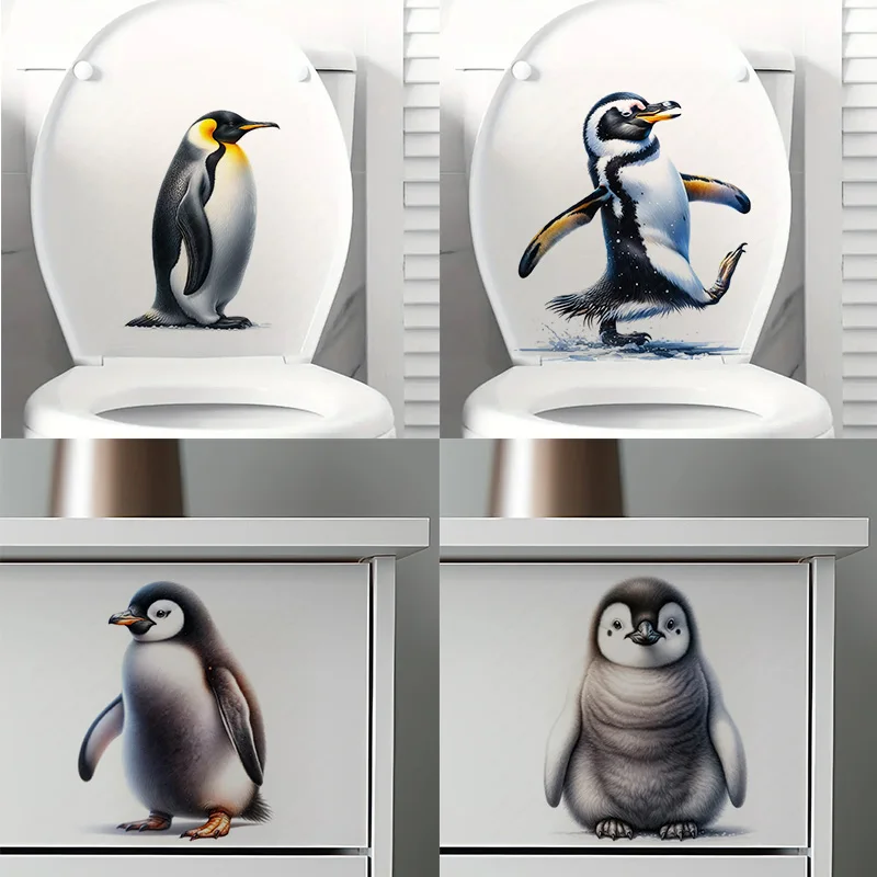 KT327# Funny Penguin Toilet Stickers, Bright Wall for Home, Cabinet, Door,Refrigerator Decoration, Vinyl Car Decals
KT327# Funny Penguin Toilet Stickers, Bright Wall for Home, Cabinet, Door,Refrigerator Decoration, Vinyl Car Decals