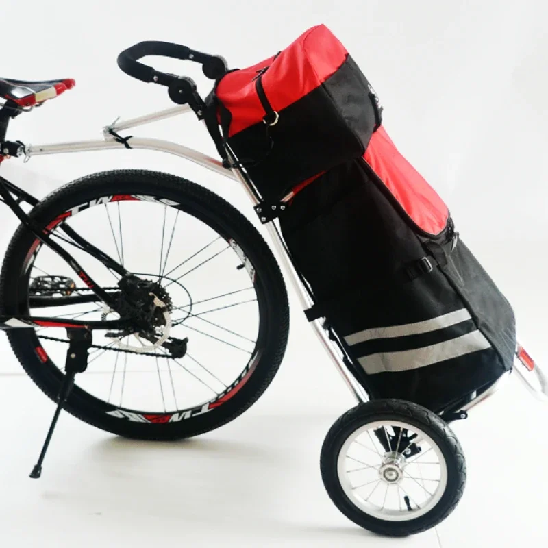 Two-Wheel Aluminum Alloy Bicycle Trailer - Hand-Pulled Shopping Cart, Travel Luggage Carrier, and Heavy-Duty Cargo Hauler
Two-Wheel Aluminum Alloy Bicycle Trailer - Hand-Pulled Shopping Cart, Travel Luggage Carrier, and Heavy-Duty Cargo Hauler