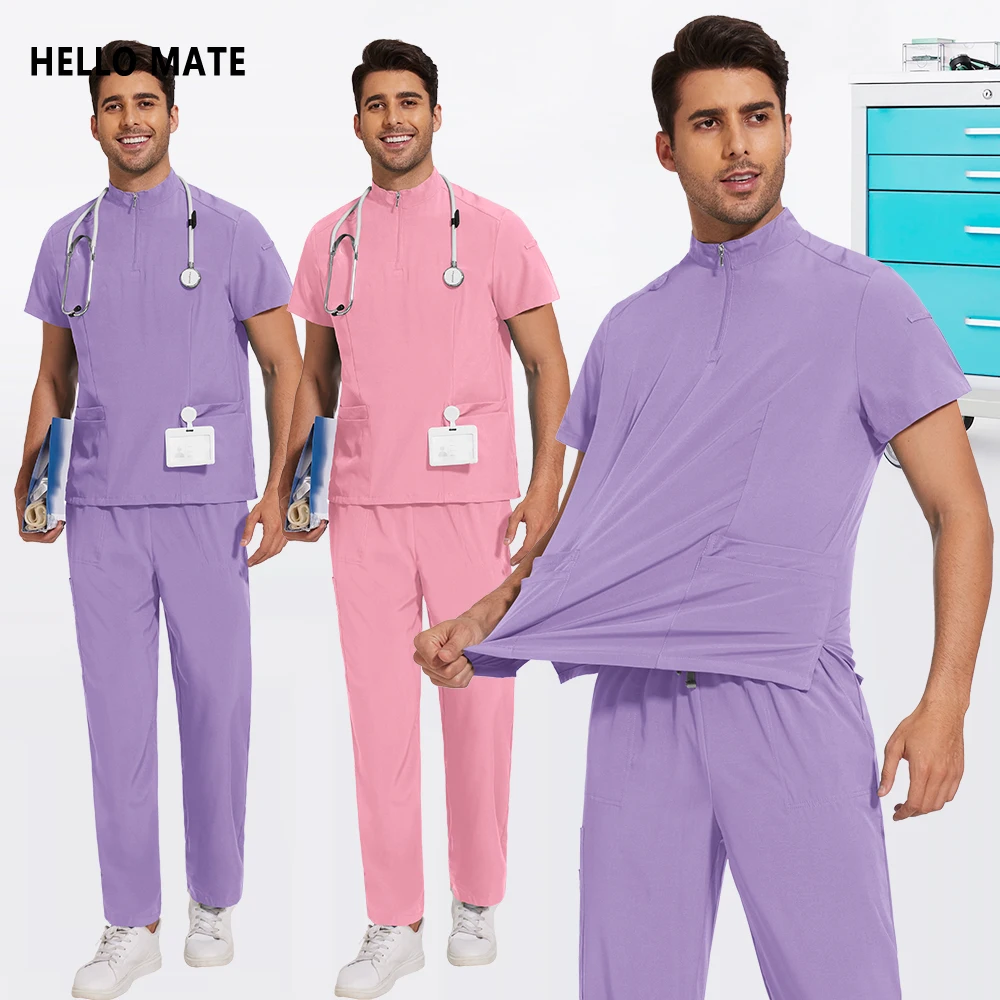 Beauty Workwear Women Medical Nurse Uniform Men Nursing Surgical Scrubs Set Lab Tops Pants Work Clothes Uniforms Straight Suits
Beauty Workwear Women Medical Nurse Uniform Men Nursing Surgical Scrubs Set Lab Tops Pants Work Clothes Uniforms Straight Suits