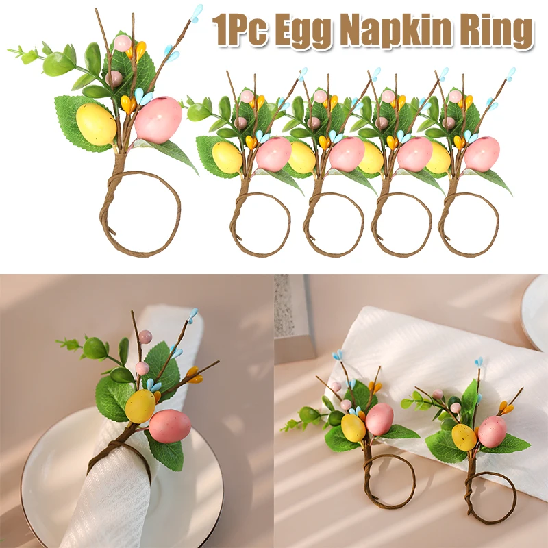 1Pc Mini Easter Egg Flower Napkin Ring Desktop Decor Egg Buckle Table Ornament Home Easter Party Decoration Supplies
1Pc Mini Easter Egg Flower Napkin Ring Desktop Decor Egg Buckle Table Ornament Home Easter Party Decoration Supplies