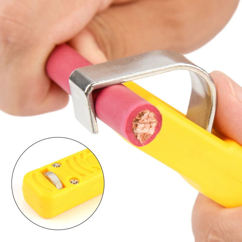 Cable Knife Stripper Wire Stripping Tools Plastic Handle Diameter 4-50mm PVC Electrician Knife Adjustable Cable Stripping Knife
Cable Knife Stripper Wire Stripping Tools Plastic Handle Diameter 4-50mm PVC Electrician Knife Adjustable Cable Stripping Knife