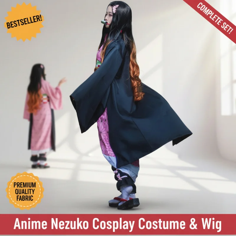 ☆SunlCos Anime Nezuko Costume Kimono Kimetsu No Yaiba Cosplay Wig Women's Uniform Set☆
☆SunlCos Anime Nezuko Costume Kimono Kimetsu No Yaiba Cosplay Wig Women's Uniform Set☆