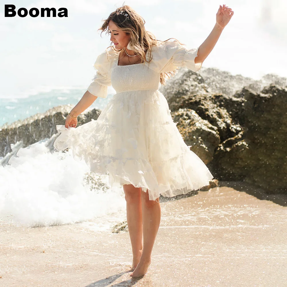 Booma White Butterfly Short Prom Deress Square Collar Short Sleeves A Line Women's Evening Dresses Knee Length Homecoming Gowns
Booma White Butterfly Short Prom Deress Square Collar Short Sleeves A Line Women's Evening Dresses Knee Length Homecoming Gowns