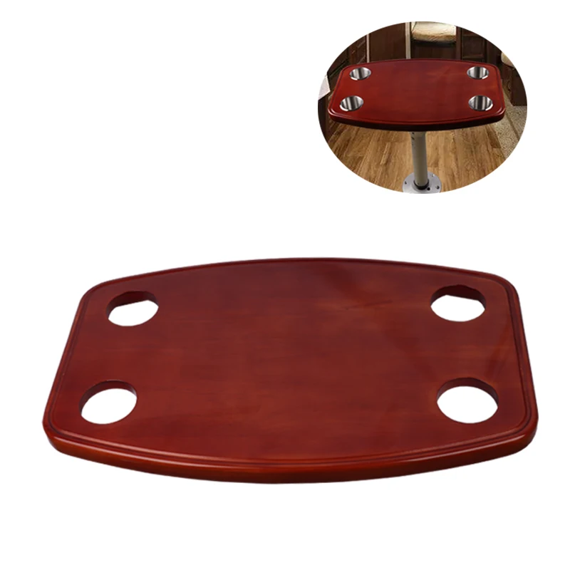 RV Removable Wood Table Top 23.62×14.96×1.18in with 4 Stainless Steel Cup Holders for Camper Marine Boat
RV Removable Wood Table Top 23.62×14.96×1.18in with 4 Stainless Steel Cup Holders for Camper Marine Boat