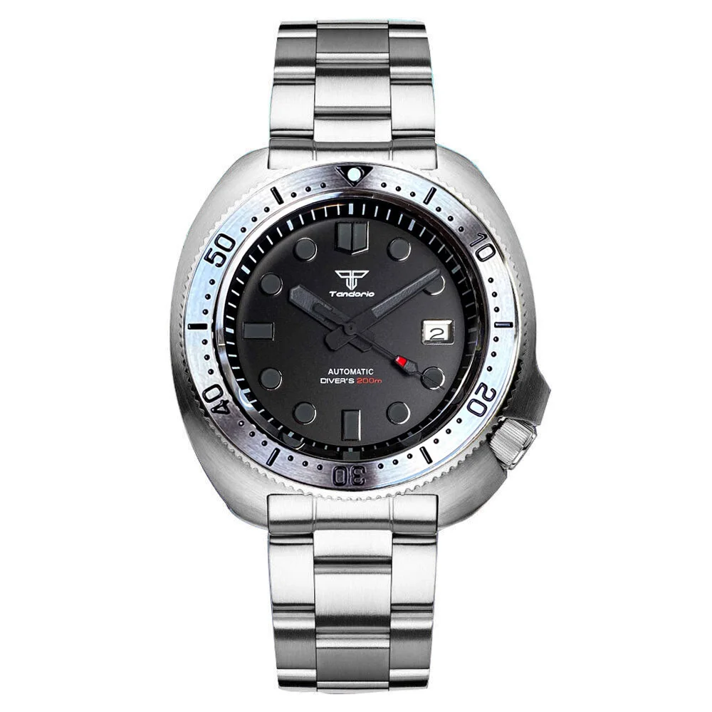 Tandorio Luxury Professional Diver Steel Automatic Watches Men Black Markers 30bar Swim Business Clock Sapphire Crystal Turtle
Tandorio Luxury Professional Diver Steel Automatic Watches Men Black Markers 30bar Swim Business Clock Sapphire Crystal Turtle