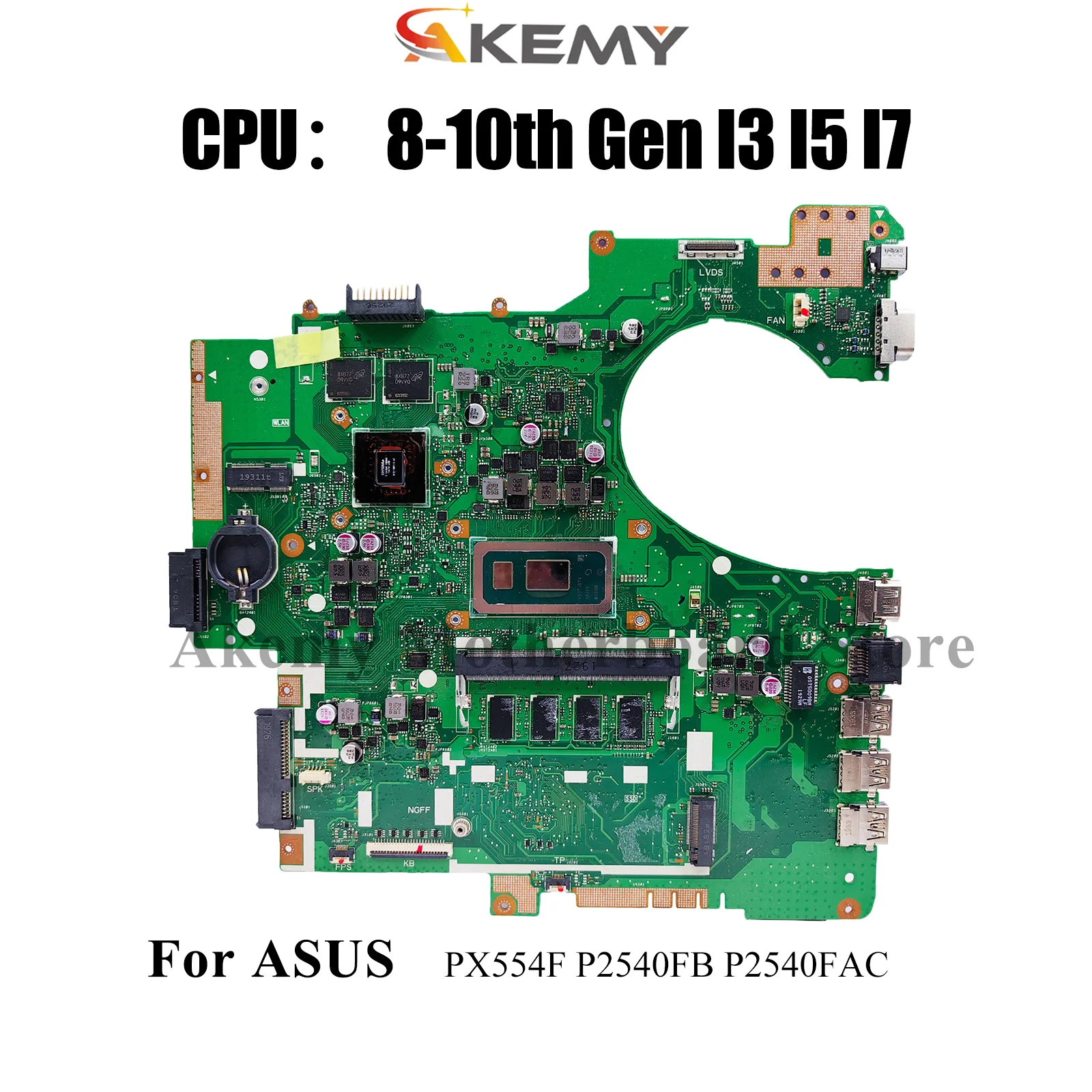 P2540FB Laptop Motherboard For ASUS ProArt P2540FAC P2540F PX554F P2540FB Notebook Mainboard With I3 I5 I7 CPU 100% tests OK stk
P2540FB Laptop Motherboard For ASUS ProArt P2540FAC P2540F PX554F P2540FB Notebook Mainboard With I3 I5 I7 CPU 100% tests OK stk