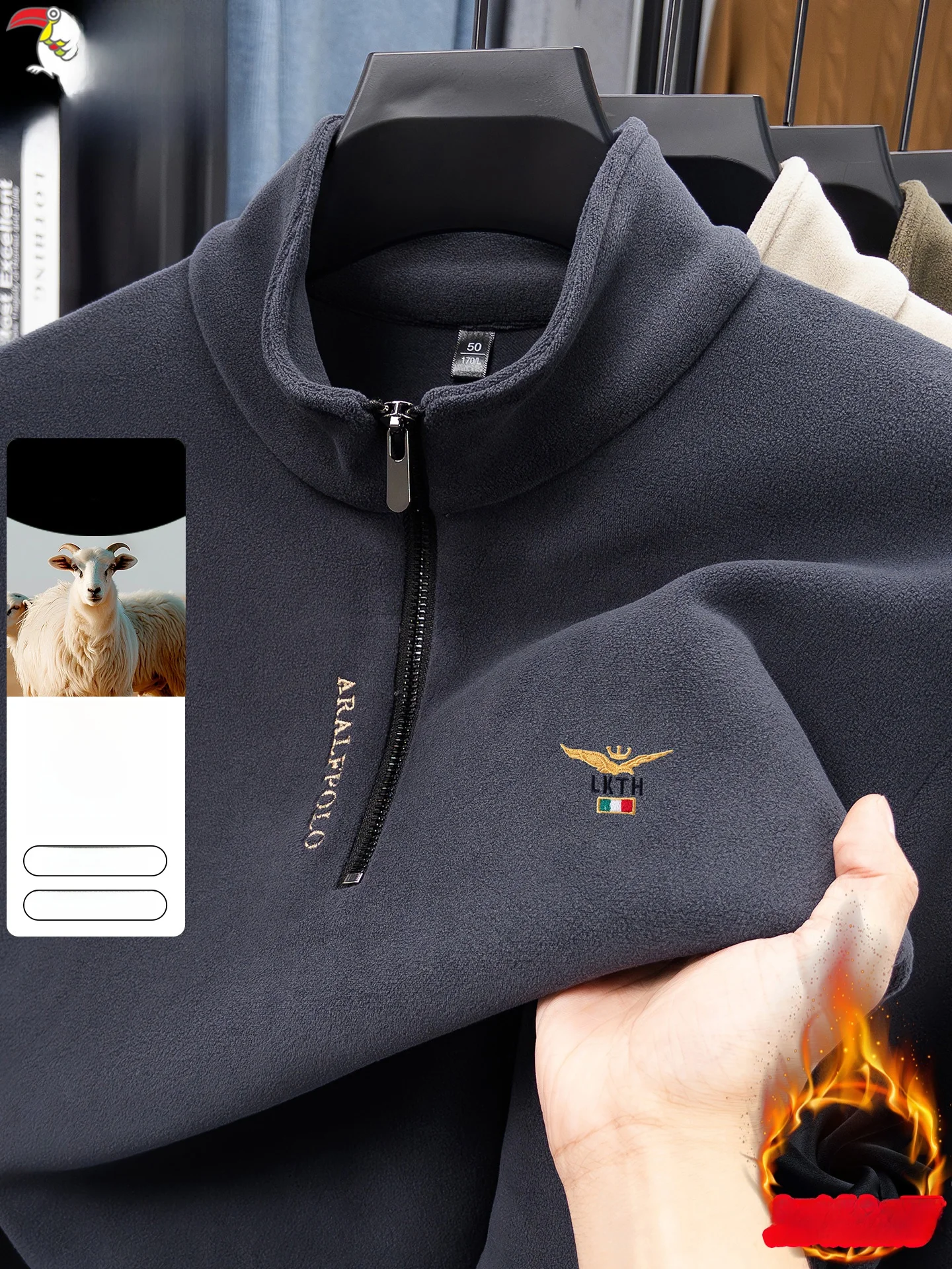 Thiened Fce Hoodie Men's Winter Warm Stand Collar Zipper f Zipper Base irt Faionable Urban Sle Long Sve Swea...
Thiened Fce Hoodie Men's Winter Warm Stand Collar Zipper f Zipper Base irt Faionable Urban Sle Long Sve Swea...