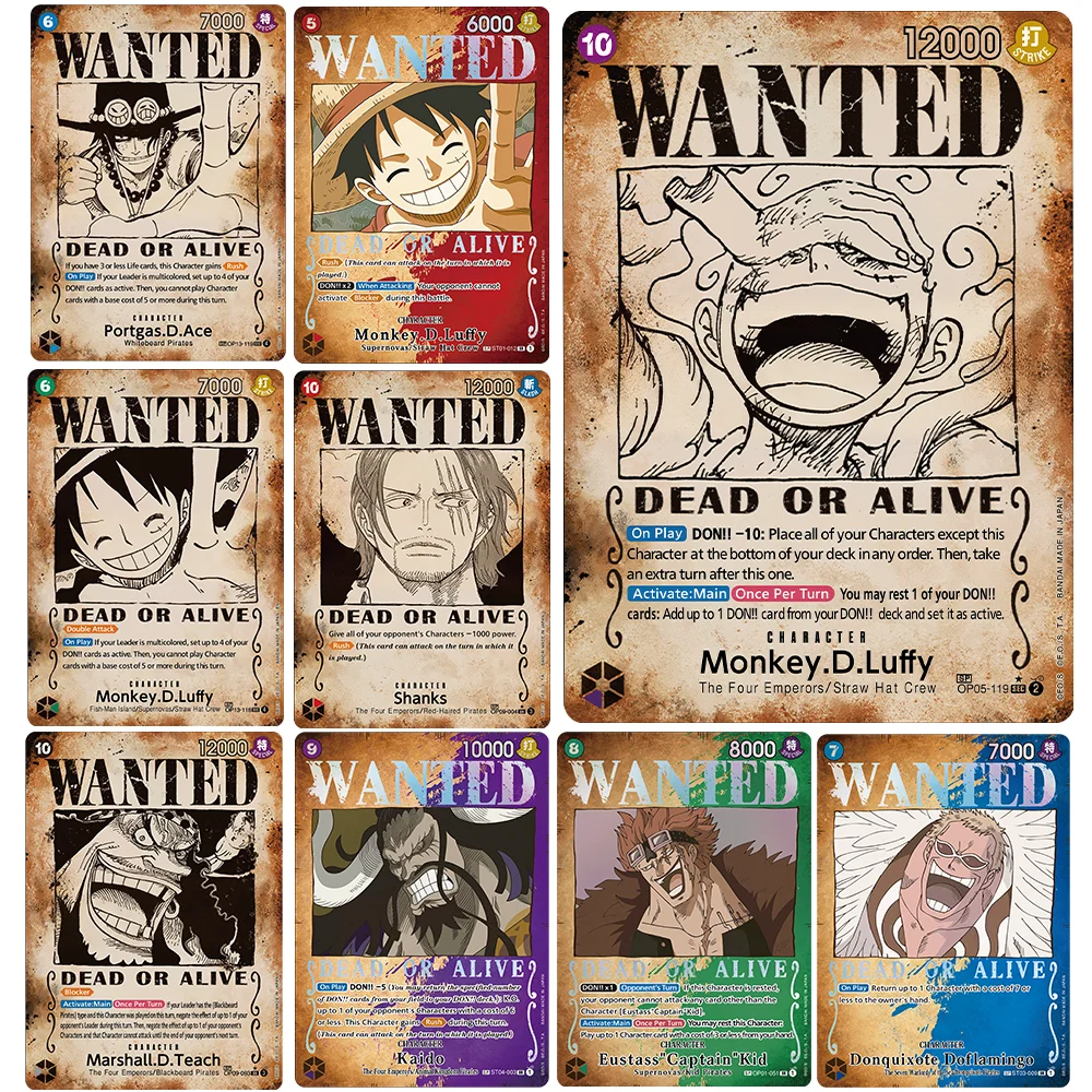 Цельная карта персонажей OPCG WANTED & DEAD OR ALIVE Луффи/Shanks/Teach/Ace/Buggy/Kaido Текстурированная коллекция Прокси-карты
Цельная карта персонажей OPCG WANTED & DEAD OR ALIVE Луффи/Shanks/Teach/Ace/Buggy/Kaido Текстурированная коллекция Прокси-карты