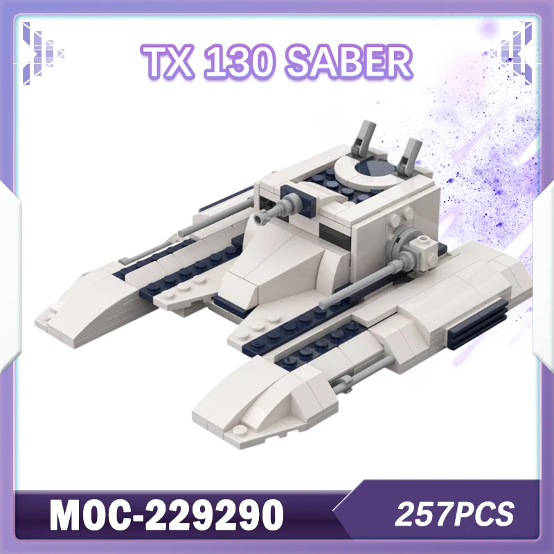 TX 130 Saber 257PCS Building Block Space War Miniature DIYModel Famous science fiction Movie Brick Birthday Gift MOC-229290
TX 130 Saber 257PCS Building Block Space War Miniature DIYModel Famous science fiction Movie Brick Birthday Gift MOC-229290