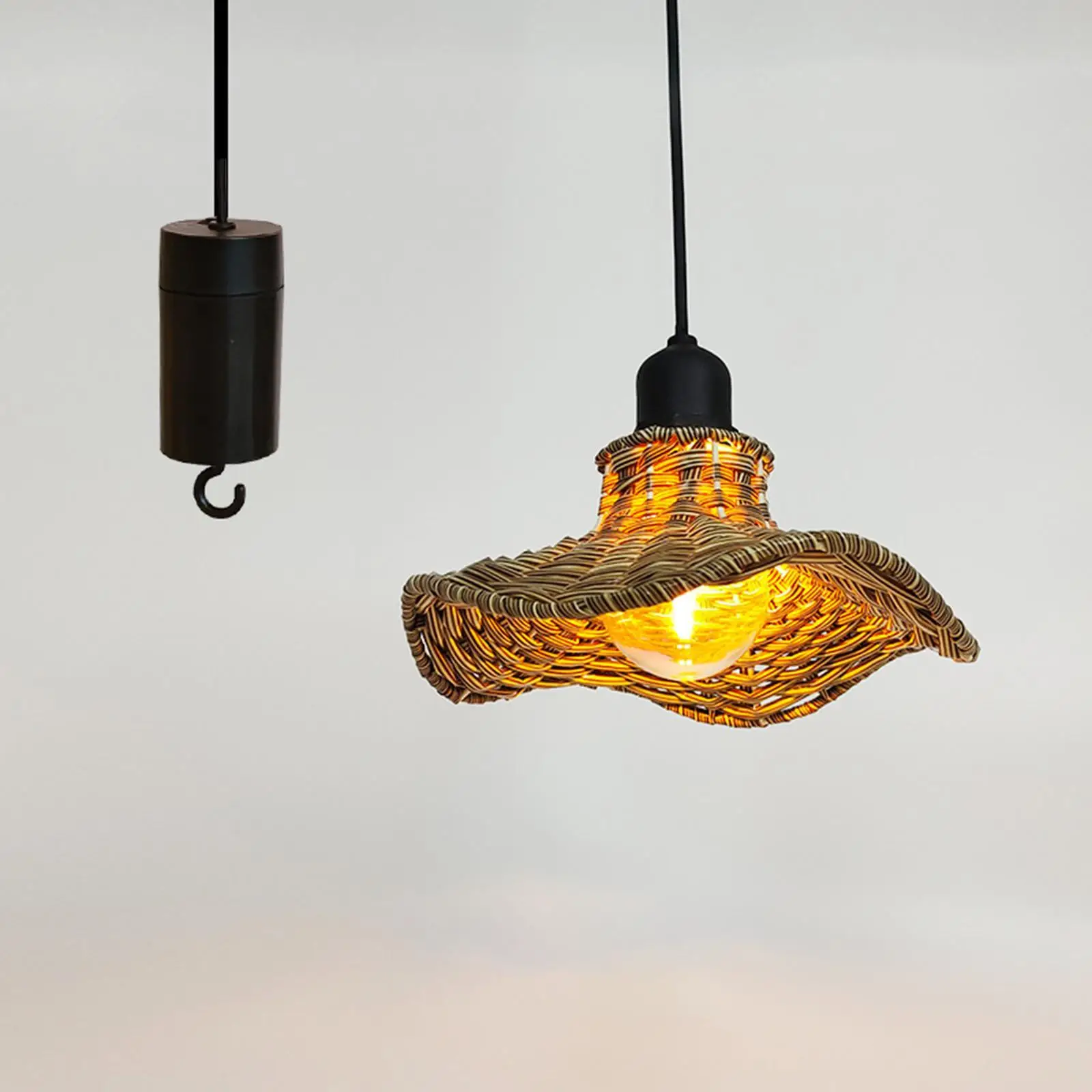 Hanging Pendant Light No Wiring Needed Warm White Rustic Chandelier for Outdoor Indoor Pergola Porch Kitchen Island Decoration
Hanging Pendant Light No Wiring Needed Warm White Rustic Chandelier for Outdoor Indoor Pergola Porch Kitchen Island Decoration