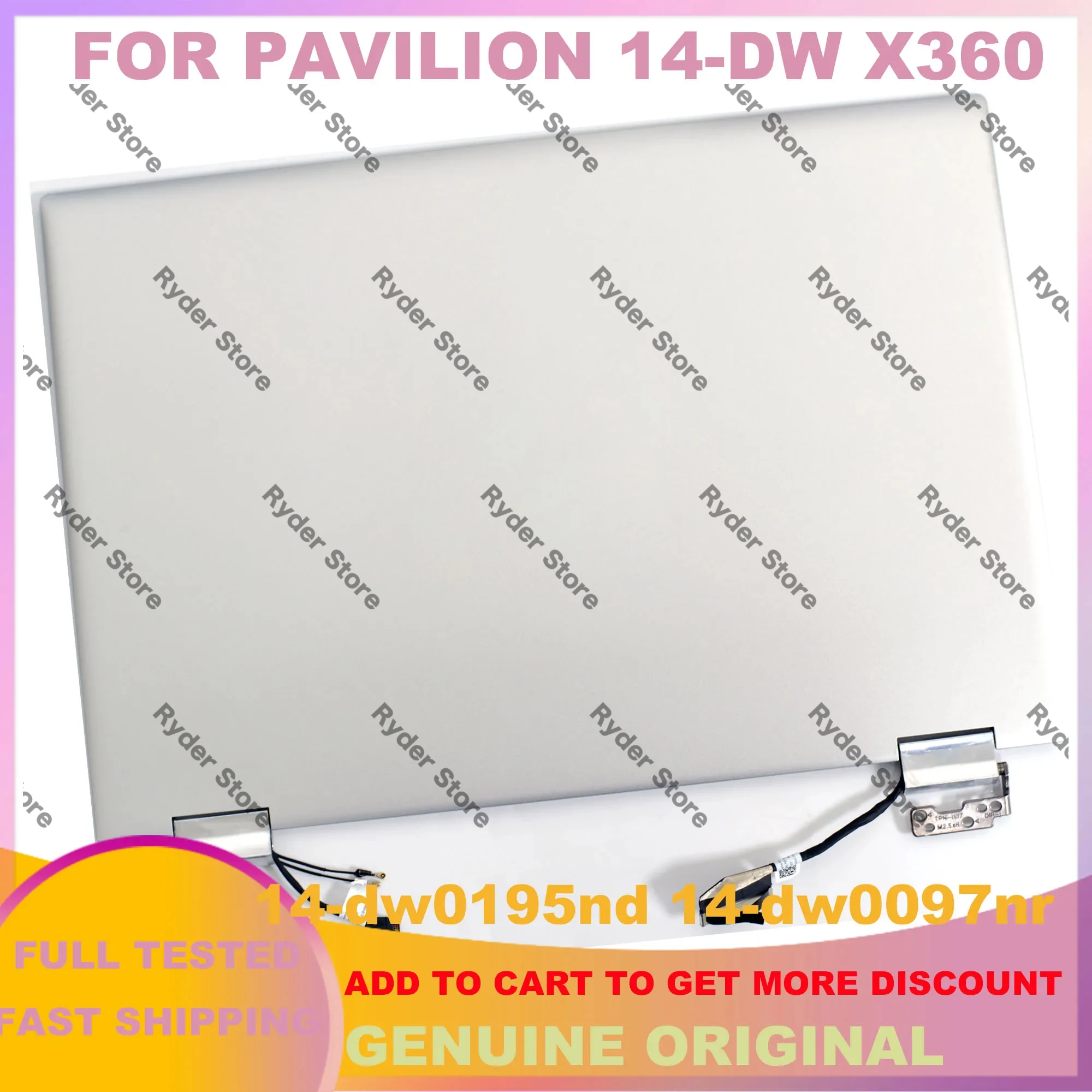 14-дюймовый дисплей для ноутбука HP Pavilion X360 14-DW 14-dw0195nd 14-dw0097nr, дигитайзер сенсорного ЖК-экрана, полная сборка L96515-001
14-дюймовый дисплей для ноутбука HP Pavilion X360 14-DW 14-dw0195nd 14-dw0097nr, дигитайзер сенсорного ЖК-экрана, полная сборка L96515-001