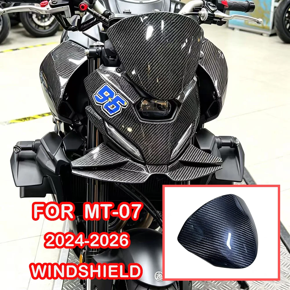 NEW For MT-07 mt-07 MT07 2024-2026 Carbon fiber Windshield Windscreen Deflector Extension with Bracket Motorcycle Accessories
NEW For MT-07 mt-07 MT07 2024-2026 Carbon fiber Windshield Windscreen Deflector Extension with Bracket Motorcycle Accessories