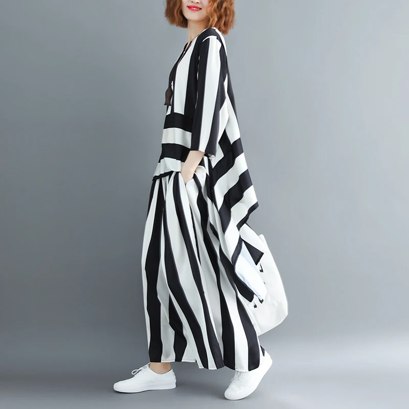 plus Size Autumn Faion Women's Striped Wide Leg Pants Set Slimming Sli Trendy Two Piece Set for plus Size Women
plus Size Autumn Faion Women's Striped Wide Leg Pants Set Slimming Sli Trendy Two Piece Set for plus Size Women