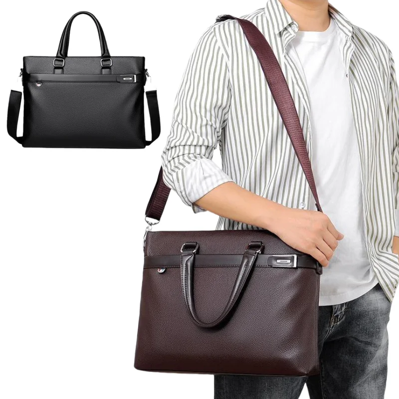 New Men's Handbag, Business Briefcase, Single-shoulder Crossbody Bag, Soft PU Leather Computer Bag, Casual and Trendy Men's Bag
New Men's Handbag, Business Briefcase, Single-shoulder Crossbody Bag, Soft PU Leather Computer Bag, Casual and Trendy Men's Bag